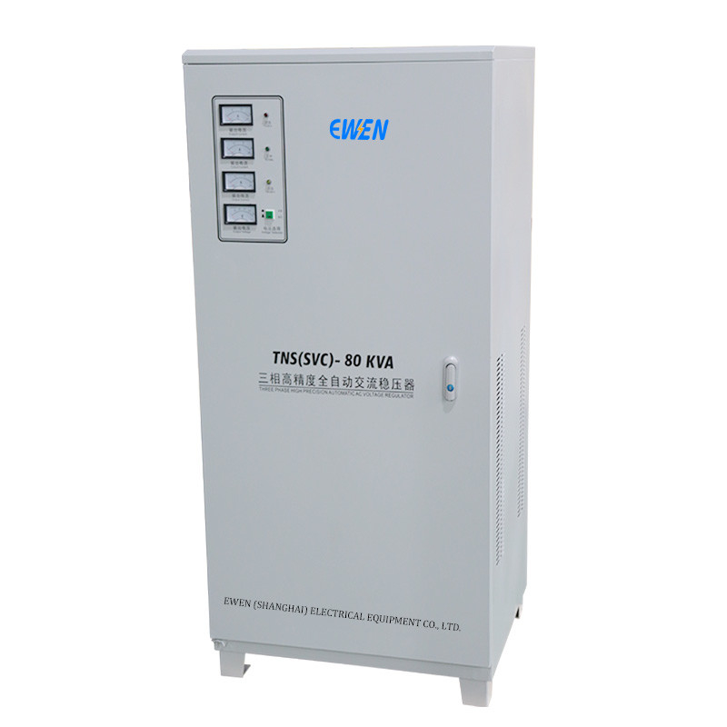 Трехфазный стабилизатор напряжения 80KVA 80KW Автоматический регулятор напряжения и стабилизатор для промышленного использования