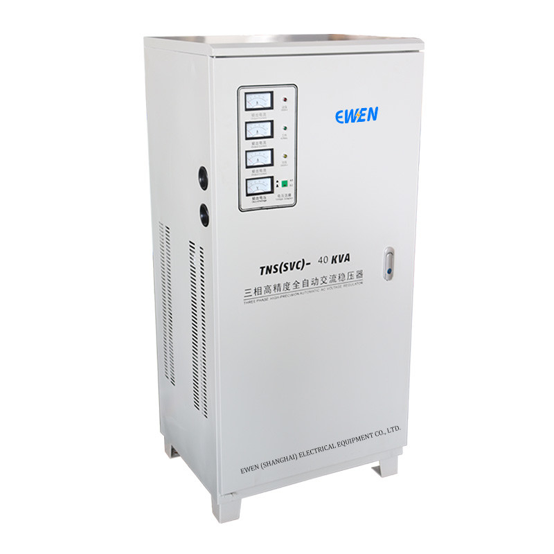 Фабричная продажа Трехфазный стабилизатор напряжения 40KVA 3-фазный серво AVR Автоматический регулятор напряжения 380V 415V 400V